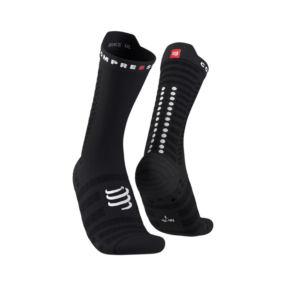 Compressport Pro v4.0 Ultralight Bike Schwarz Socken, Größe Größe 1