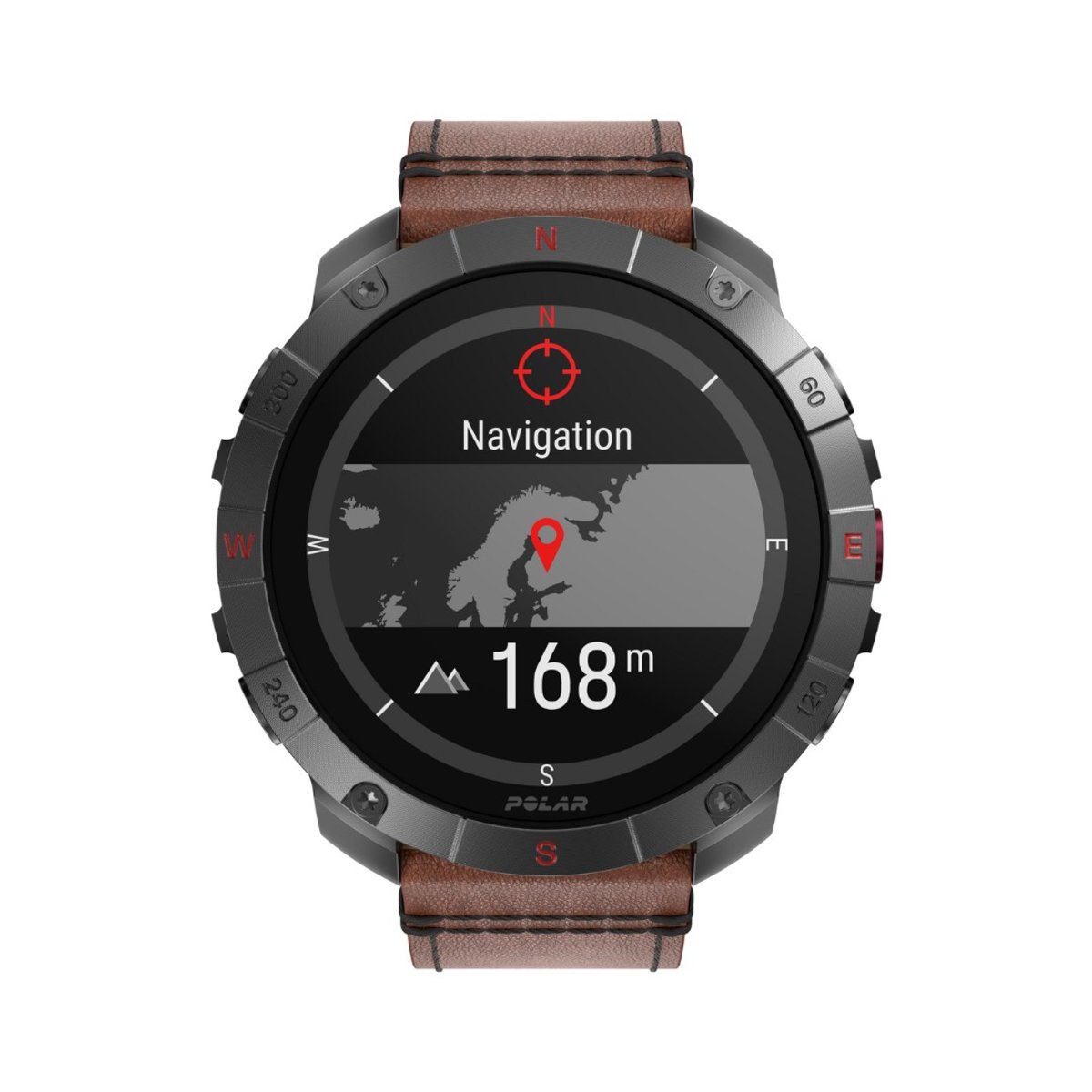 Polar Grit X2 Pro Titan Brown Uhr