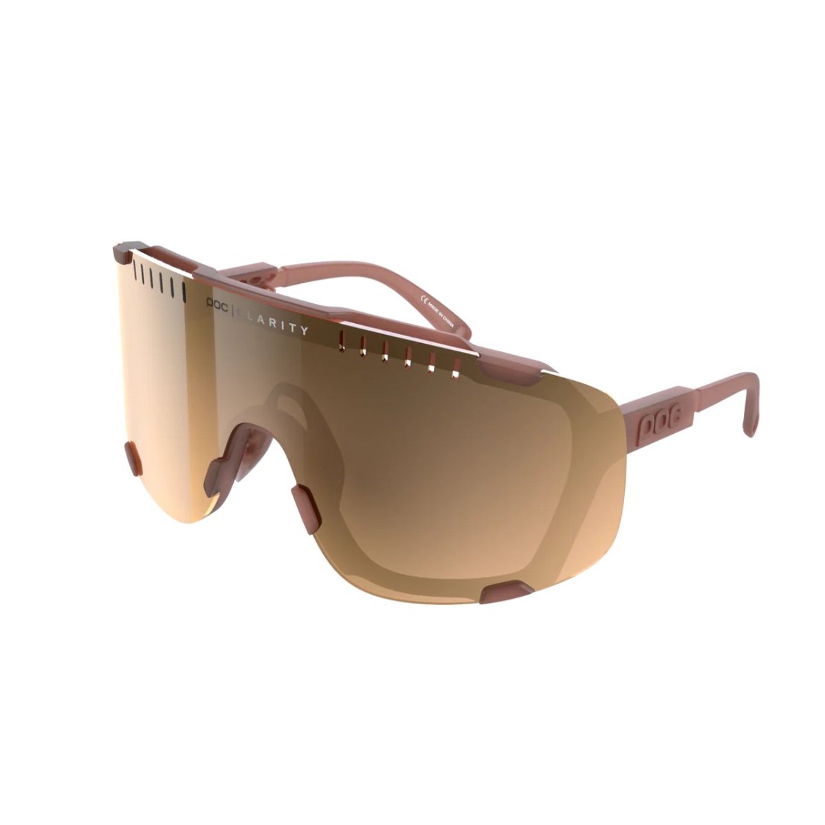 Brille POC Devour Rosa mit Brauner Linse