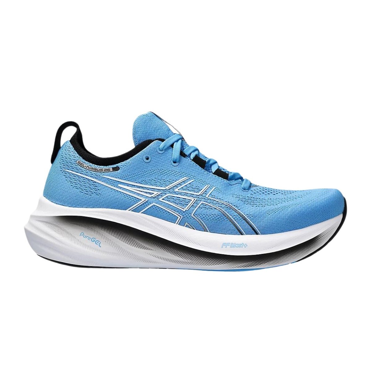 Asics Gel-Nimbus 26 Blau Weiß  Schuhe, Größe 42 - EUR