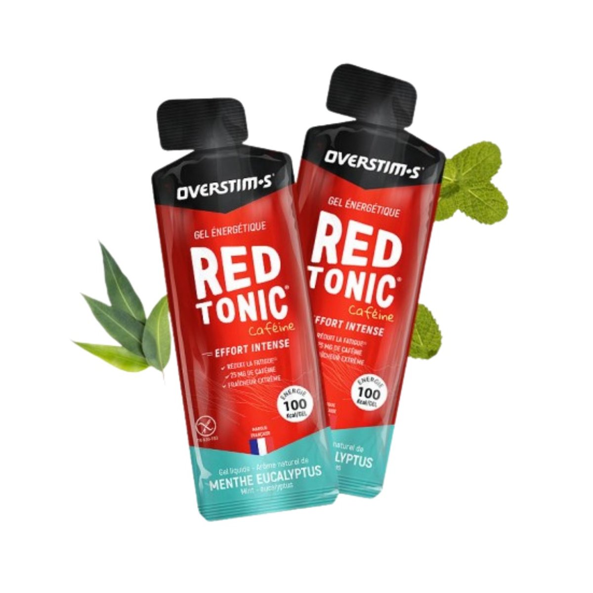 Overstims Red Tonic Mint Energy Gel 26g (1 Einheit)