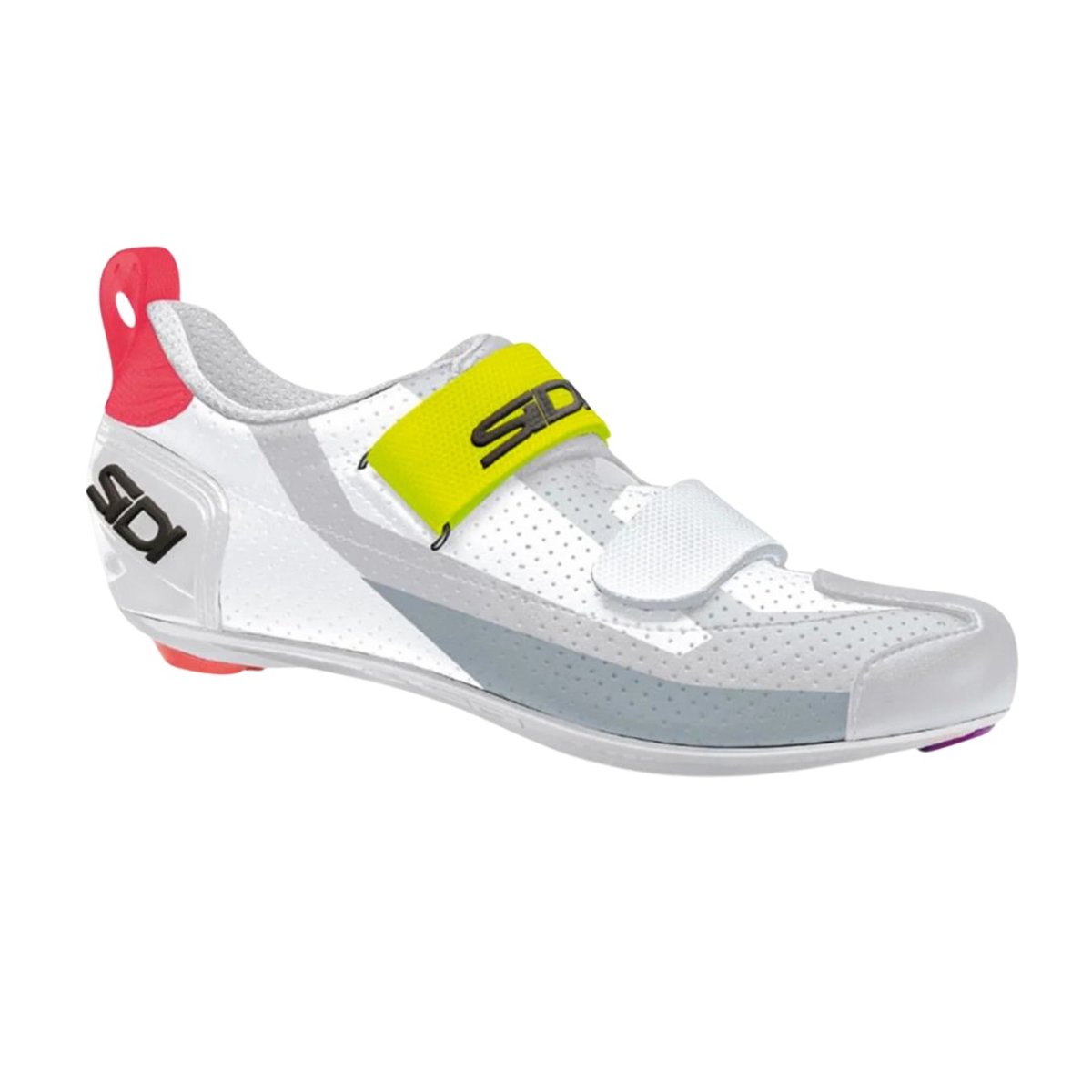 SIDI T-5 Air Schuhe Weiß Grau Gelb, Größe 41 - EUR