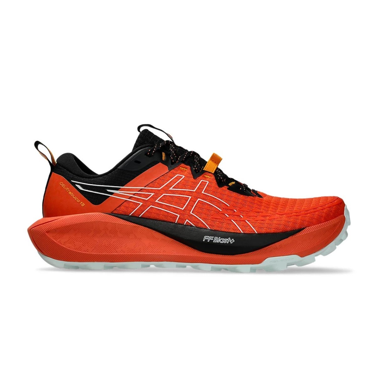 Asics Gel Trabuco 13 Orange Schwarz SS25 Schuhe, Größe 40 - EUR