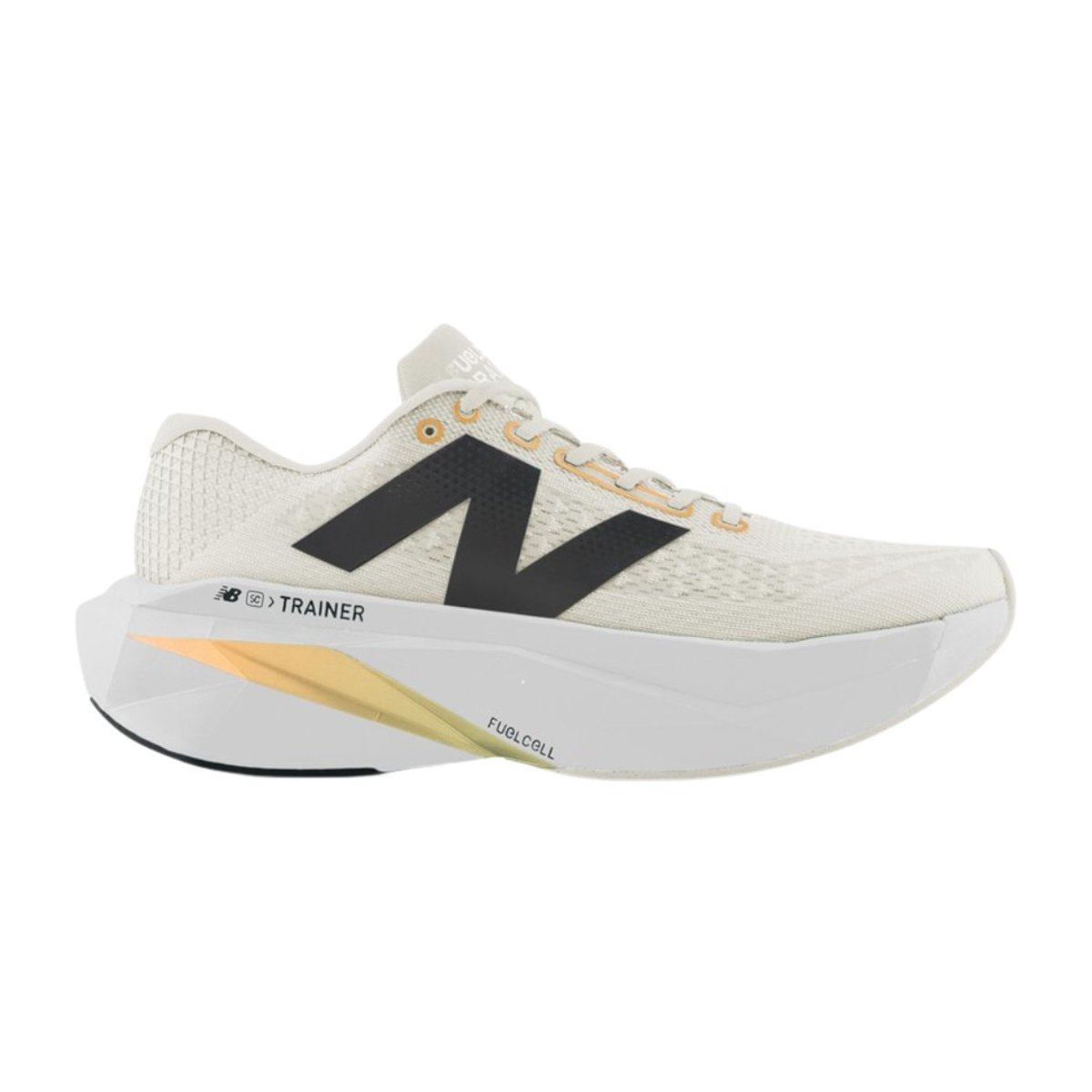 New Balance FuelCell SuperComp Trainer v3 Weiß Beige SS25 Schuhe, Größe 42 - EUR