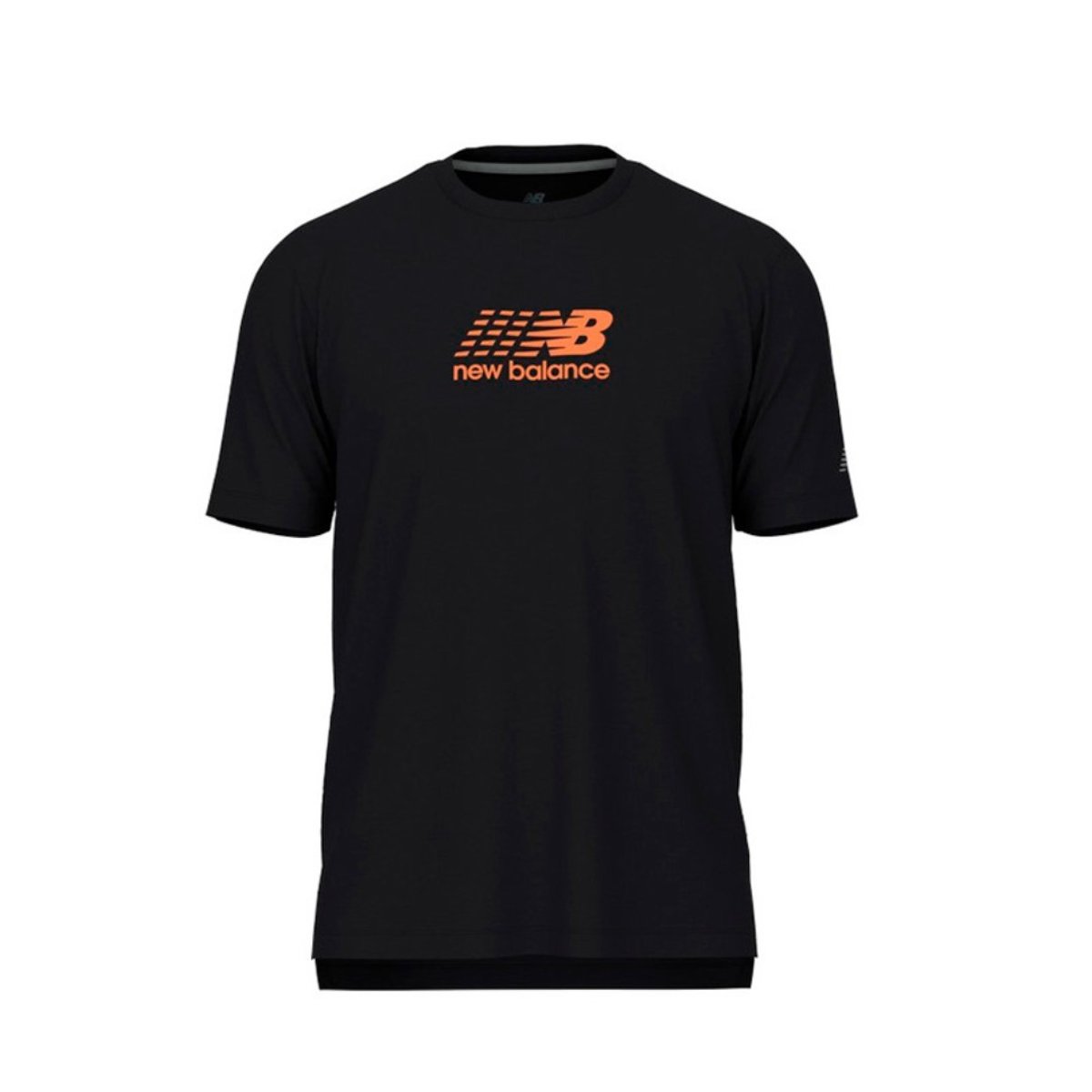 New Balance Athletics Graphic Schwarzes Shirt, Größe L