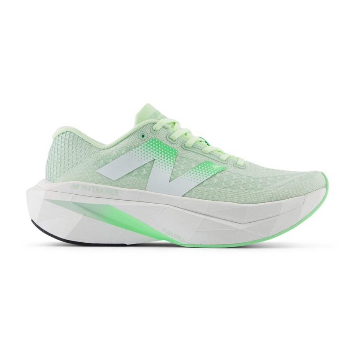New Balance FuelCell SuperComp Trainer v3 Schuhe Grün Weiß SS25, Größe 42 - EUR