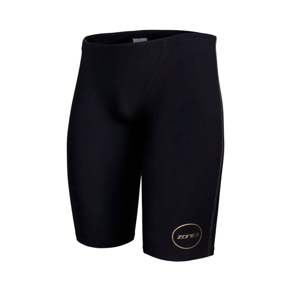 Zone3 FINA Jammer Performance Gold Badehose MF-X Schwarz Gold, Größe S