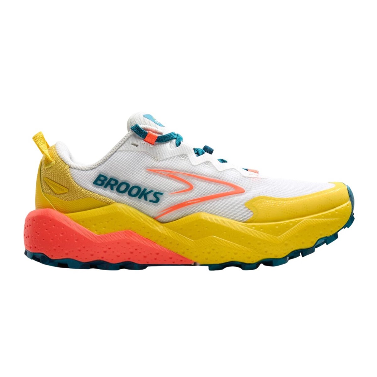 Brooks Caldera 8 Schuhe Weiß Gelb SS25 Damen, Größe 38 - EUR