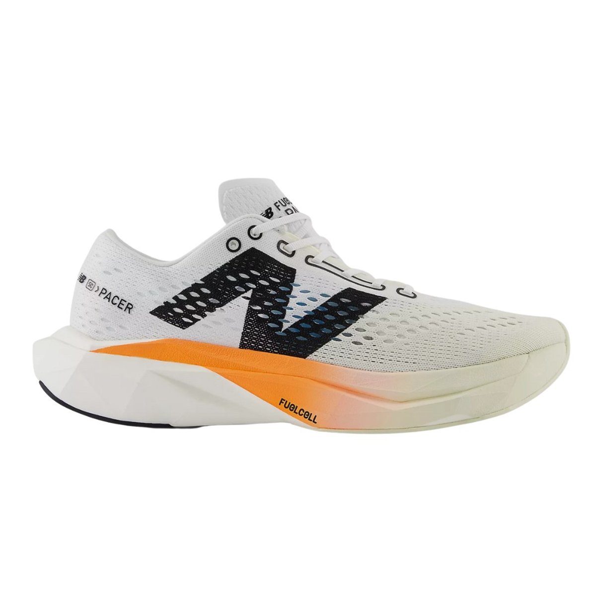 New Balance FuelCell SuperComp Pacer v2 Schuhe Weiß Orange SS25, Größe 43 - EUR