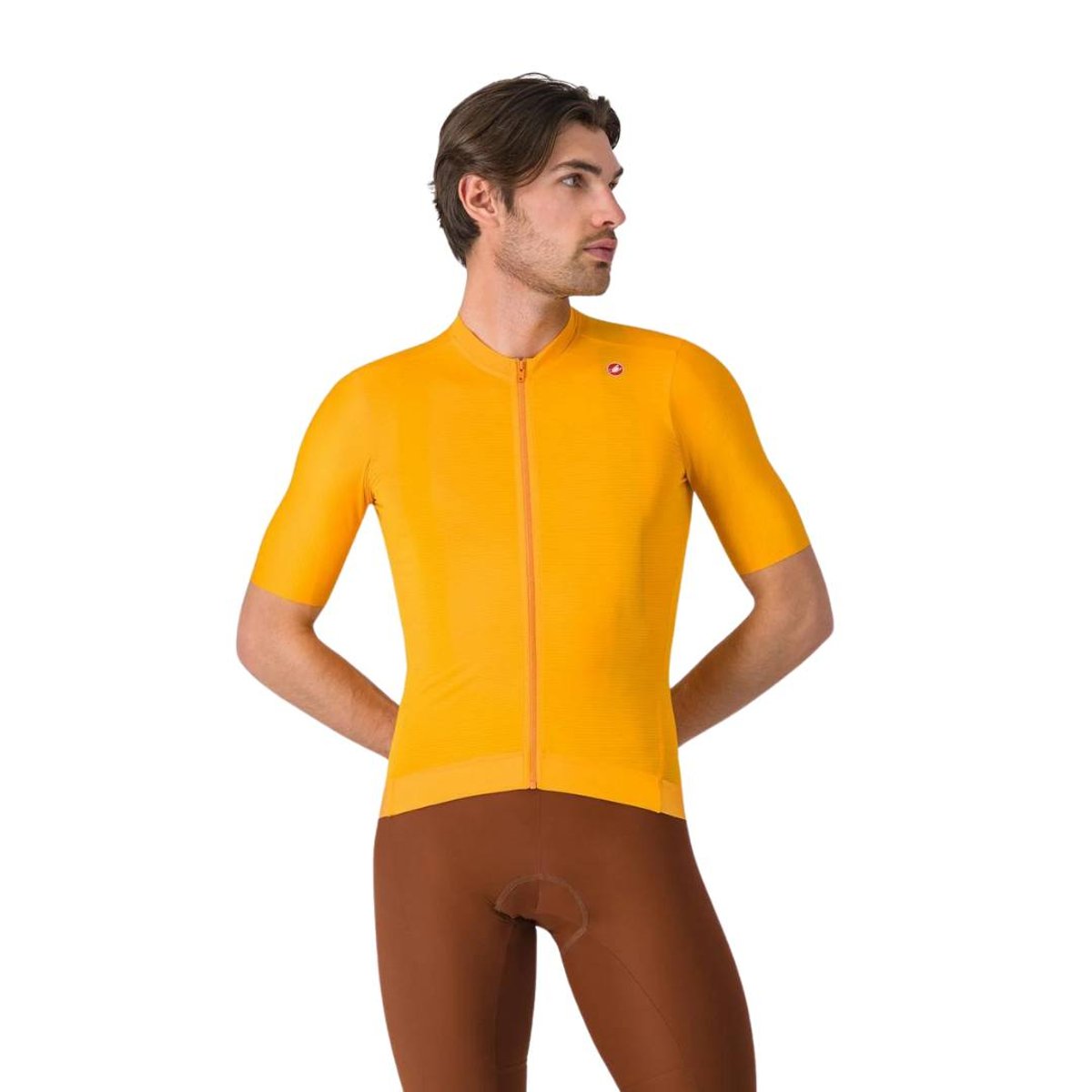 Castelli Espresso Kurzarm-Trikot Orange, Größe M