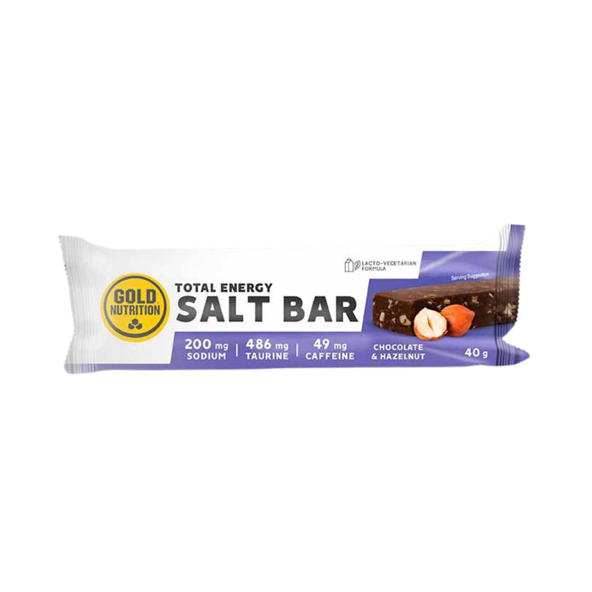 GoldNutrition Total Energy Salt Bar Energieriegel Schokolade und Haselnuss 40g