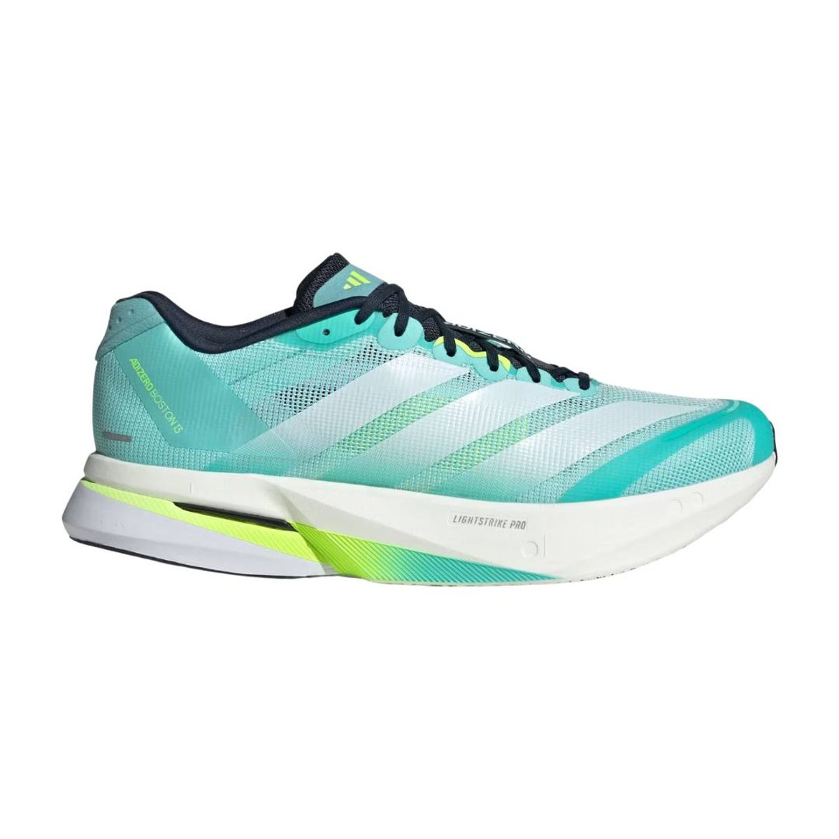 Adidas Adizero Boston 13 Schuhe Blau Weiß AW25, Größe UK 8