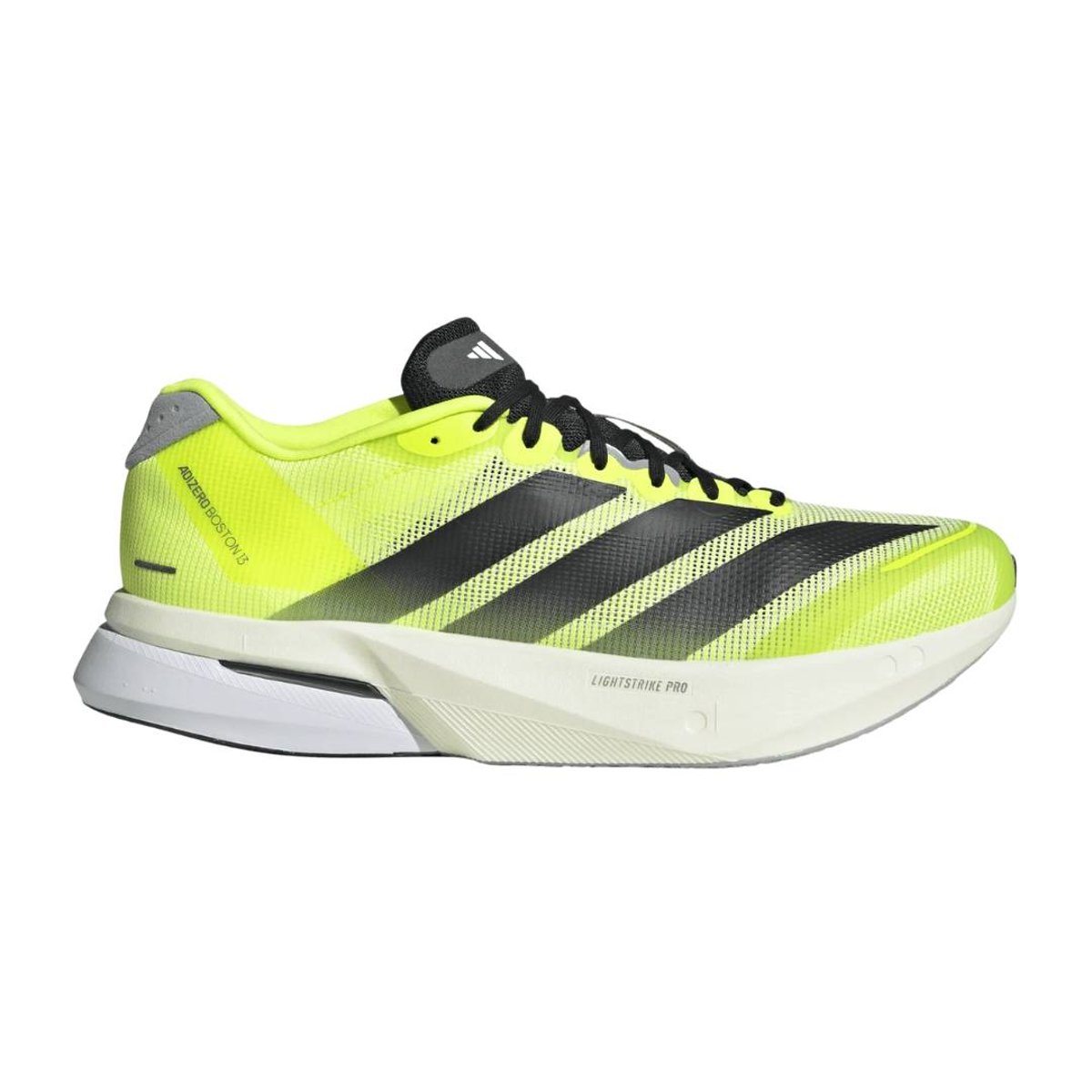 Adidas Adizero Boston 13 Schuhe Gelb Schwarz AW25, Größe UK 10.5