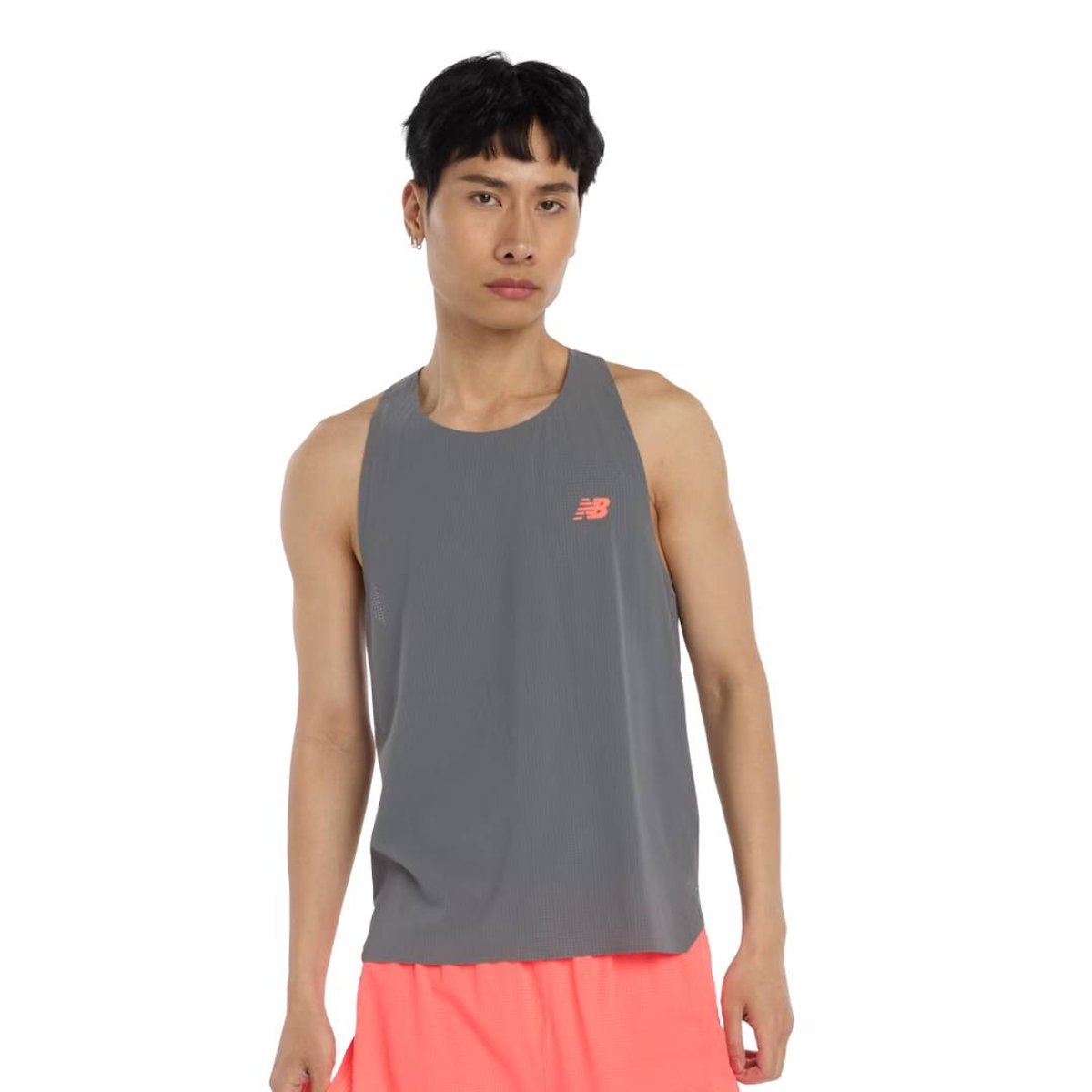 New Balance Race Day Ultra Light ärmelloses graues Shirt, Größe S