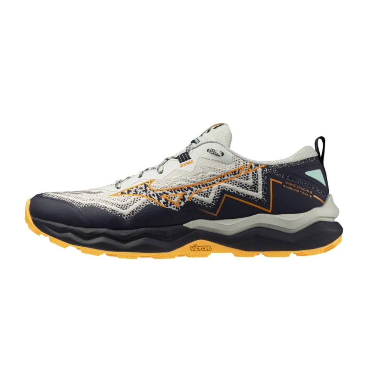 Mizuno Wave Daichi 9 Schuhe Beige Schwarz AW25, Größe 41 - EUR