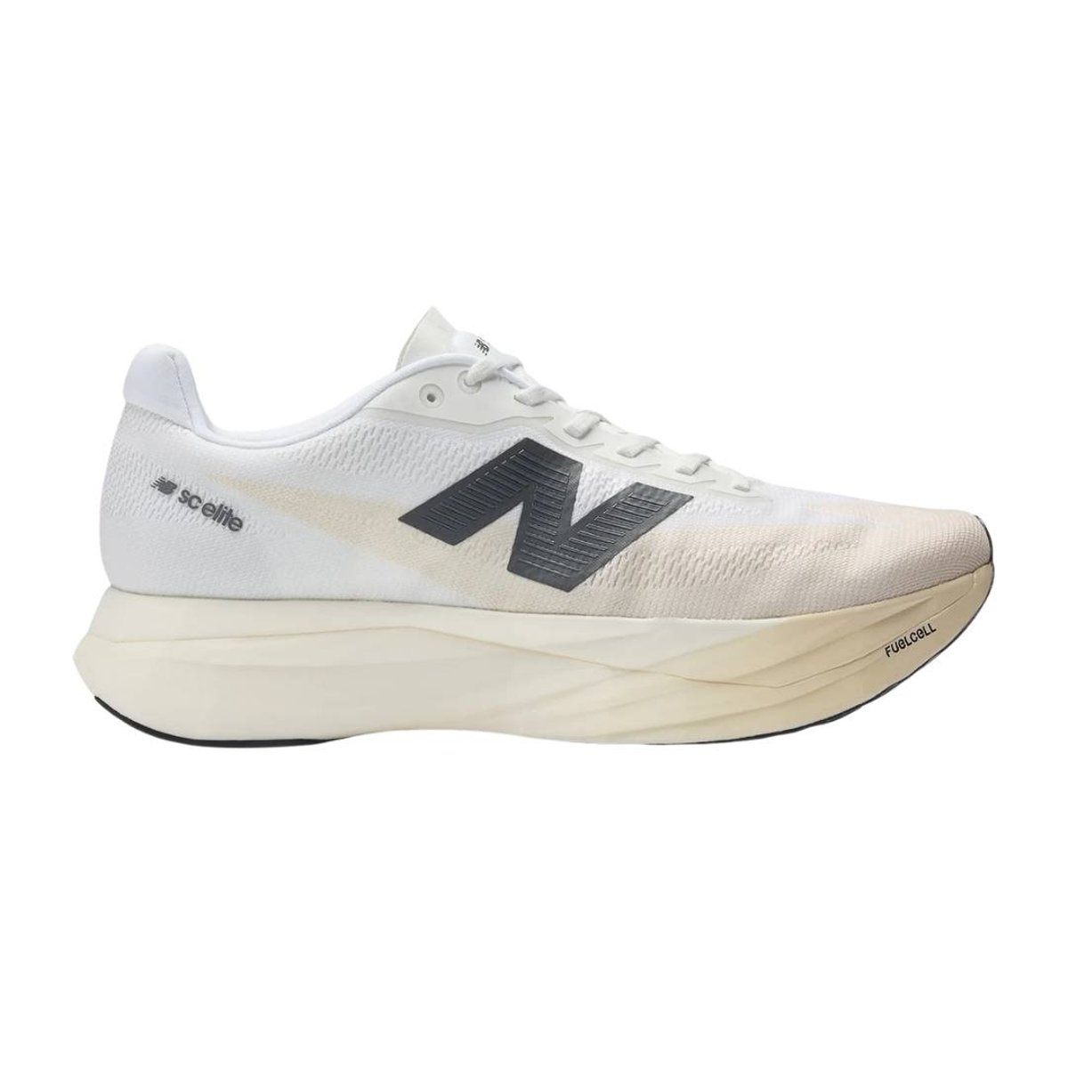 New Balance FuelCell SuperComp Elite v5 Weiß Beige AW25 Schuhe, Größe 41,5 - EUR