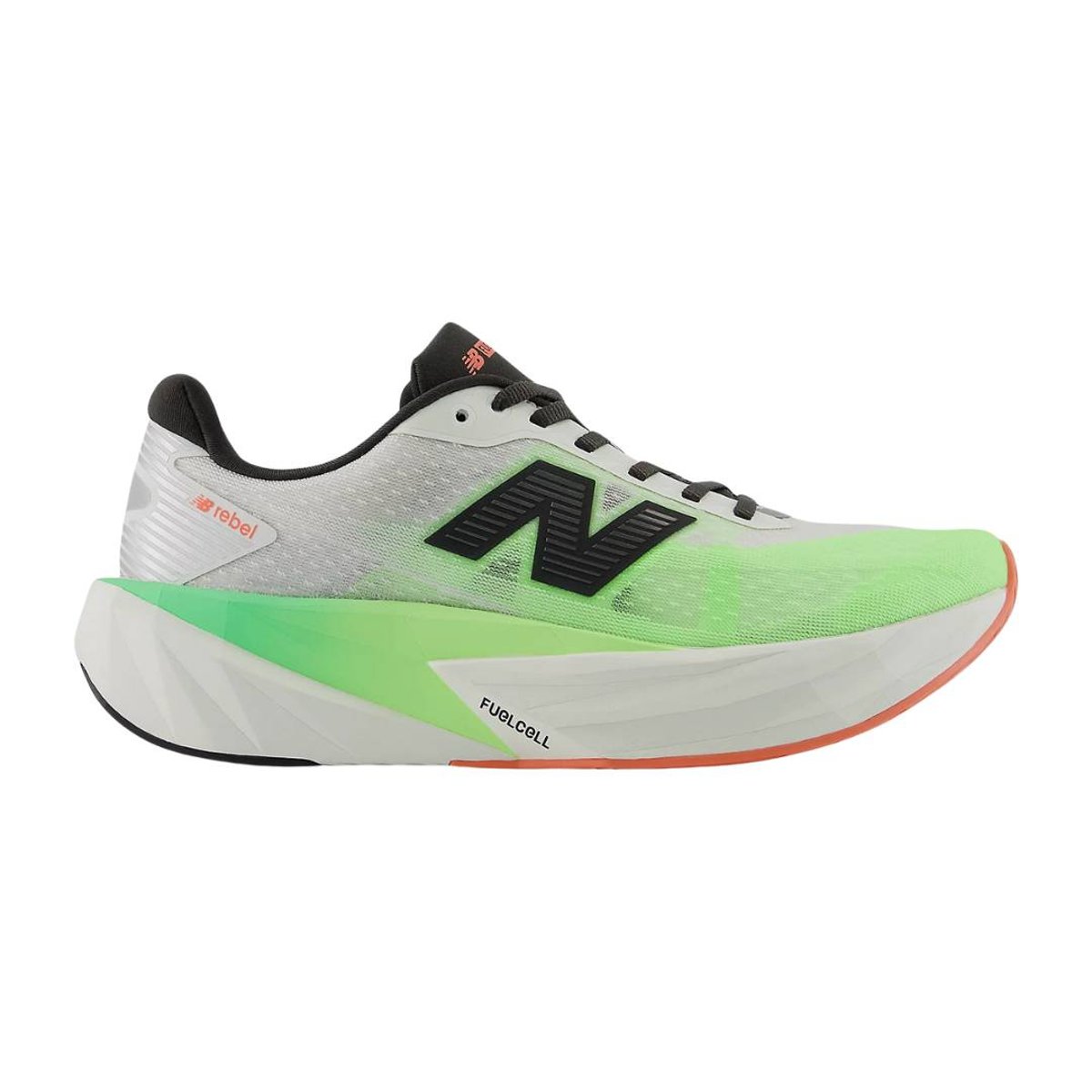 Schuhe New Balance FuelCell Rebel v5 Ekiden Weiß Grün AW25 Damen, Größe 37 - EUR