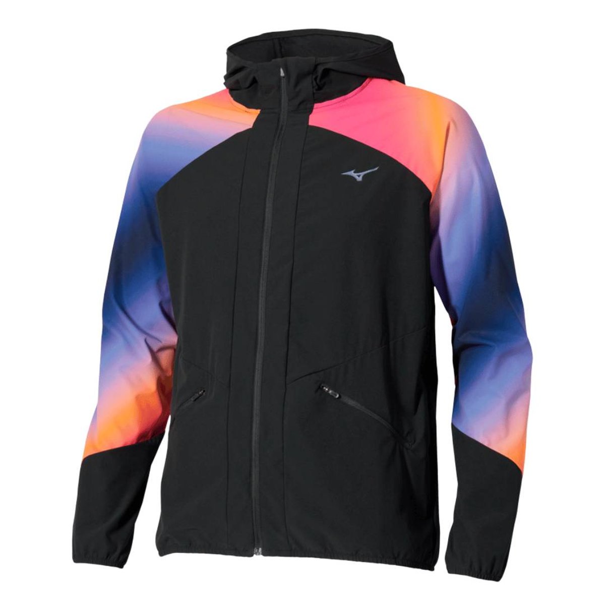Mizuno Active Alpha Hanabi Jacke Schwarz Rosa, Größe S