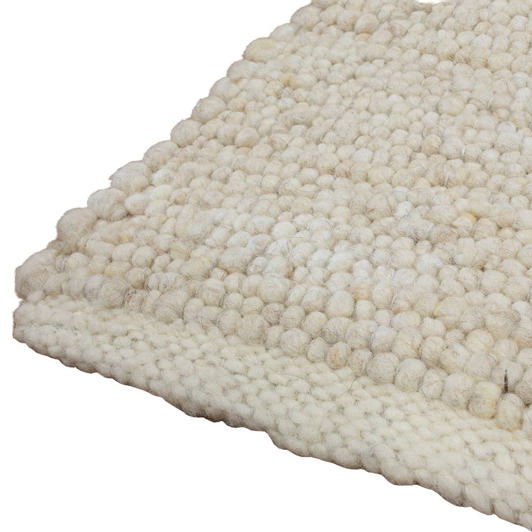 Schurwollteppich 'Cesena' | 250x350 cm | grau | Bio-Material | Handgefertigt | schadstoffgeprüft | Teppiche