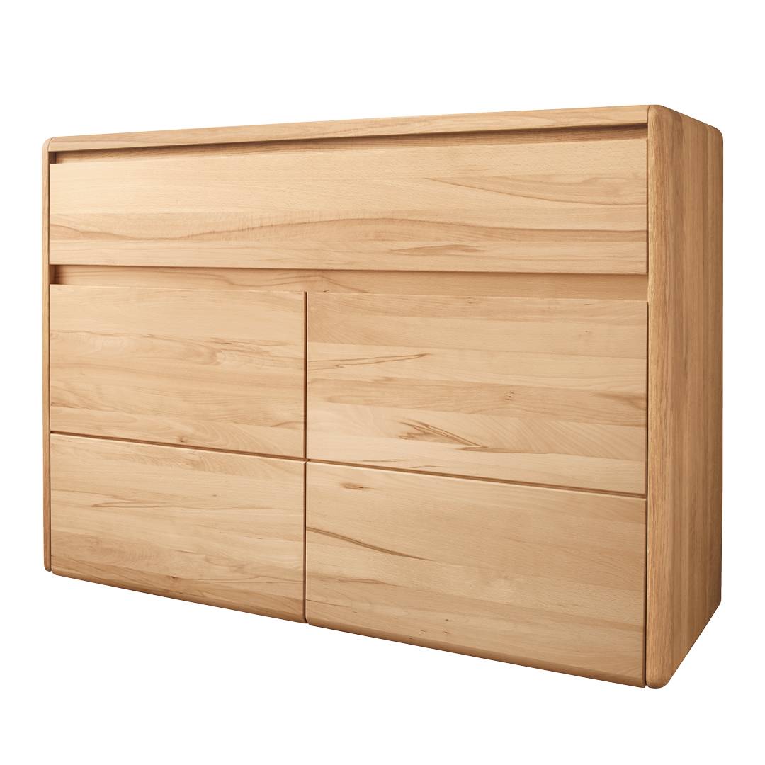 Kommode 'Viadana' | H85xB117xT42 cm | Wildeiche | vegan | Bio-Material | Handgefertigt | schadstoffgeprüft | Kommoden