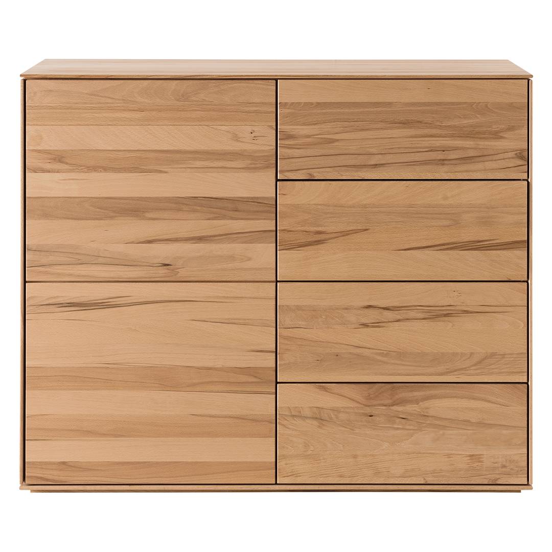 Kommode 'Bellavista' | H101xB50xT45 cm | Wildeiche | vegan | Bio-Material | Handgefertigt | Variante 02 | schadstoffgeprüft | Kommoden