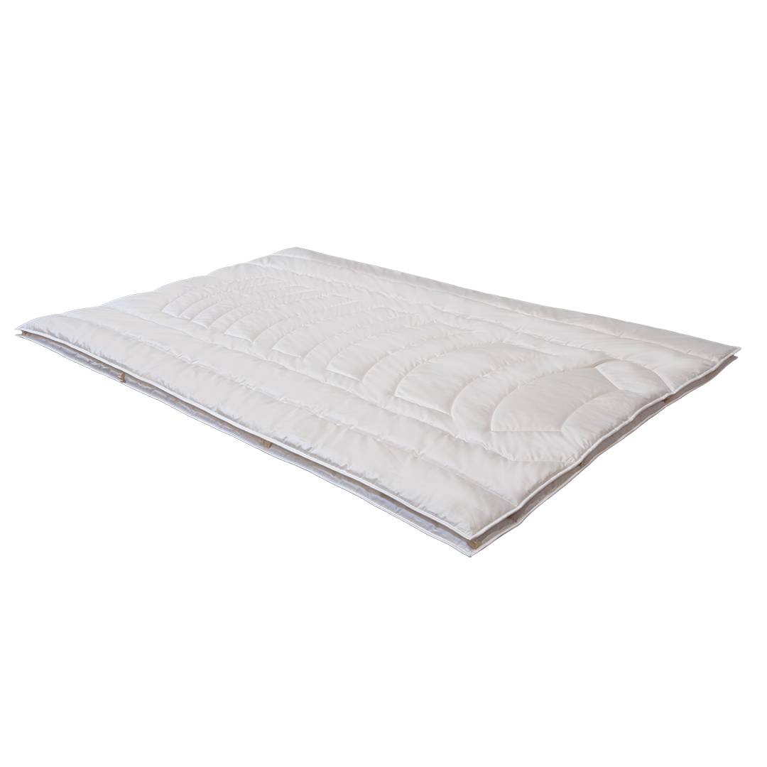 Baumwoll-Kombi-Bettdecke 'Cotona-Figura' | 135x200 cm | Bio-Material | Handgefertigt | schadstoffgeprüft | Bettdecken