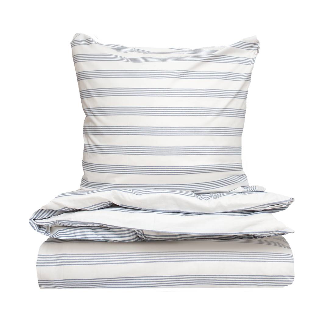 Baumwoll-Bettwäsche 'Martimes' | 40x80 + 135x200 cm | Bio-Material | Handgefertigt | schadstoffgeprüft | Bio-Bettwäsche