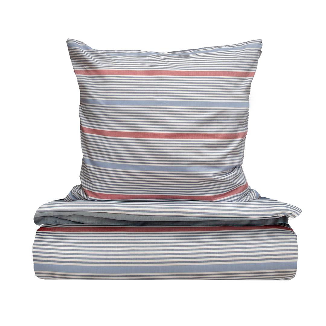 Baumwoll-Wende-Bettwäsche 'Scandino' | 40x80 + 135x200 cm | Bio-Material | Handgefertigt | schadstoffgeprüft | Bio-Bettwäsche