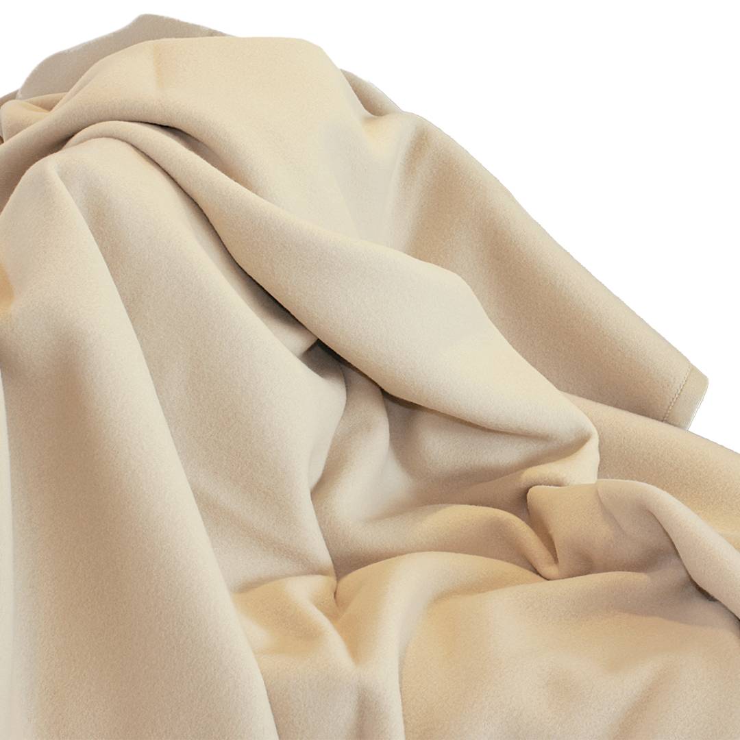Cashmere/Merino-Naturhaardecke 'Califa' | 150x200 cm | crème | Bio-Material | Handgefertigt | schadstoffgeprüft | Wolldecken