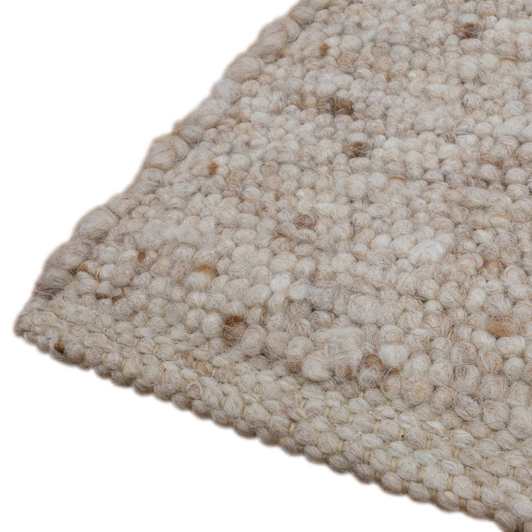 Schurwollteppich 'Terra' | 130x200 cm | braun | Bio-Material | Handgefertigt | schadstoffgeprüft | Teppiche