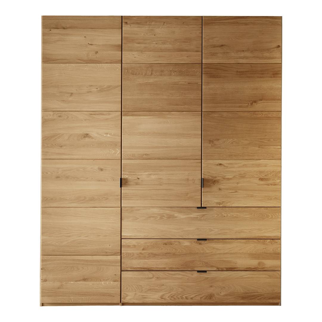 Drehtüren-Kleiderschrank 'Gaveta' | Wildeiche | Bio-Material | Handgefertigt | 2-türig | schadstoffgeprüft | Massivholz-Kleiderschränke