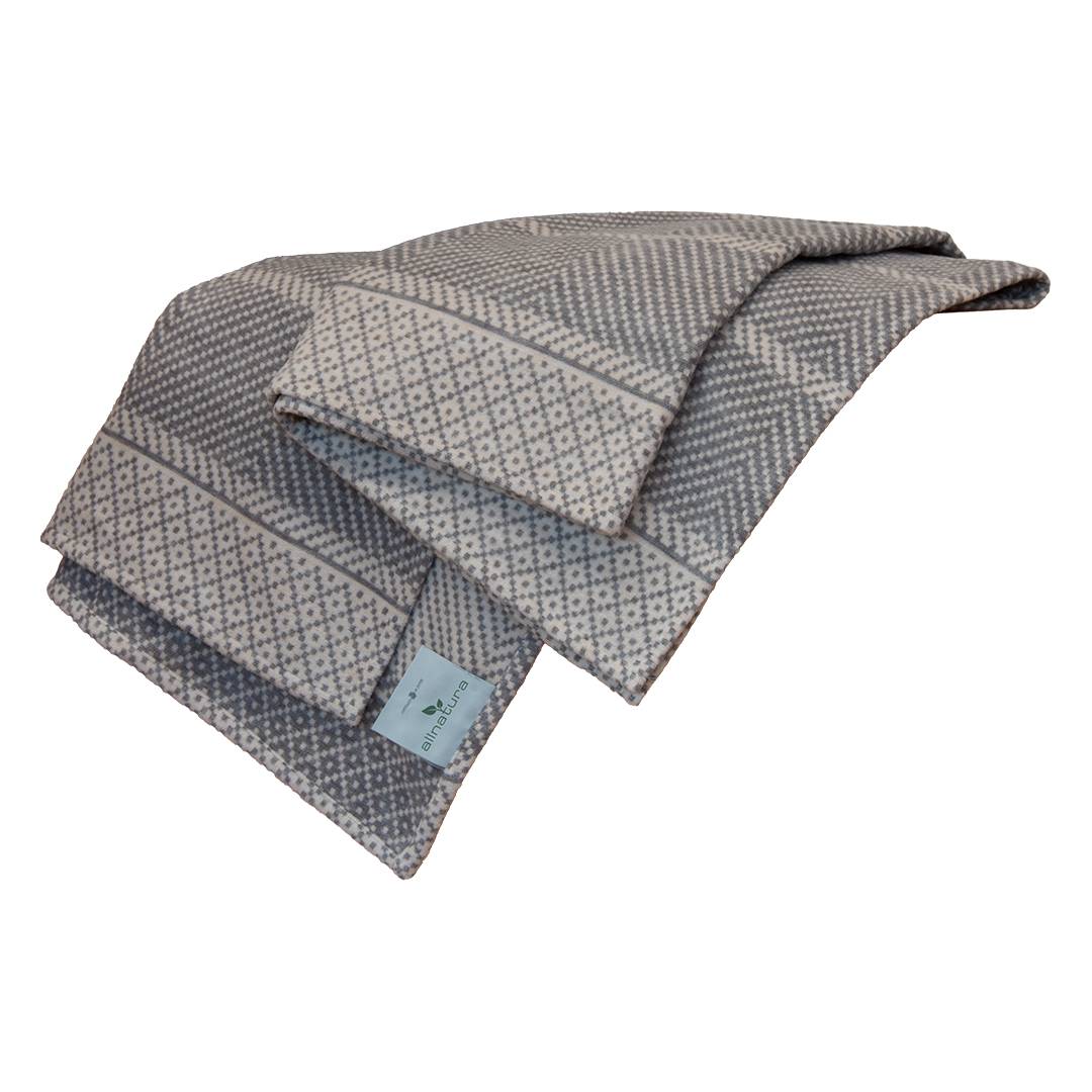 Baumwoll-Plüschdecke 'Cotona-Canosa' | 140x200 cm | Bio-Material | Handgefertigt | schadstoffgeprüft | Wolldecken