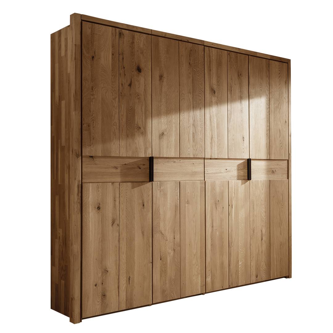 Drehtüren-Kleiderschrank 'Capania' | Bio-Material | Handgefertigt | 2-türig | schadstoffgeprüft | Massivholz-Kleiderschränke