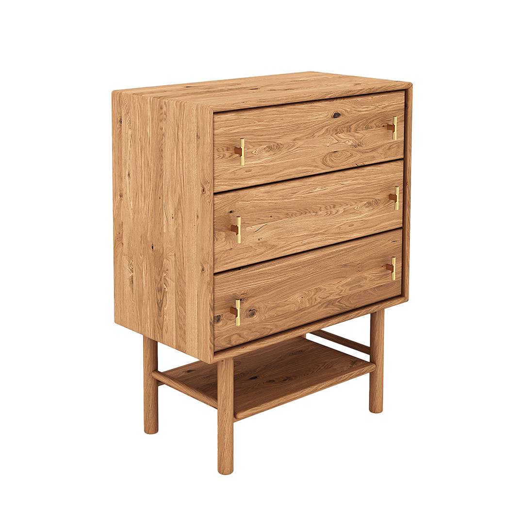 Kommode 'Serea' | H109xB110xT45 cm | Kernbuche, geölt | Bio-Material | Handgefertigt | Variante 05 | schadstoffgeprüft | Kommoden