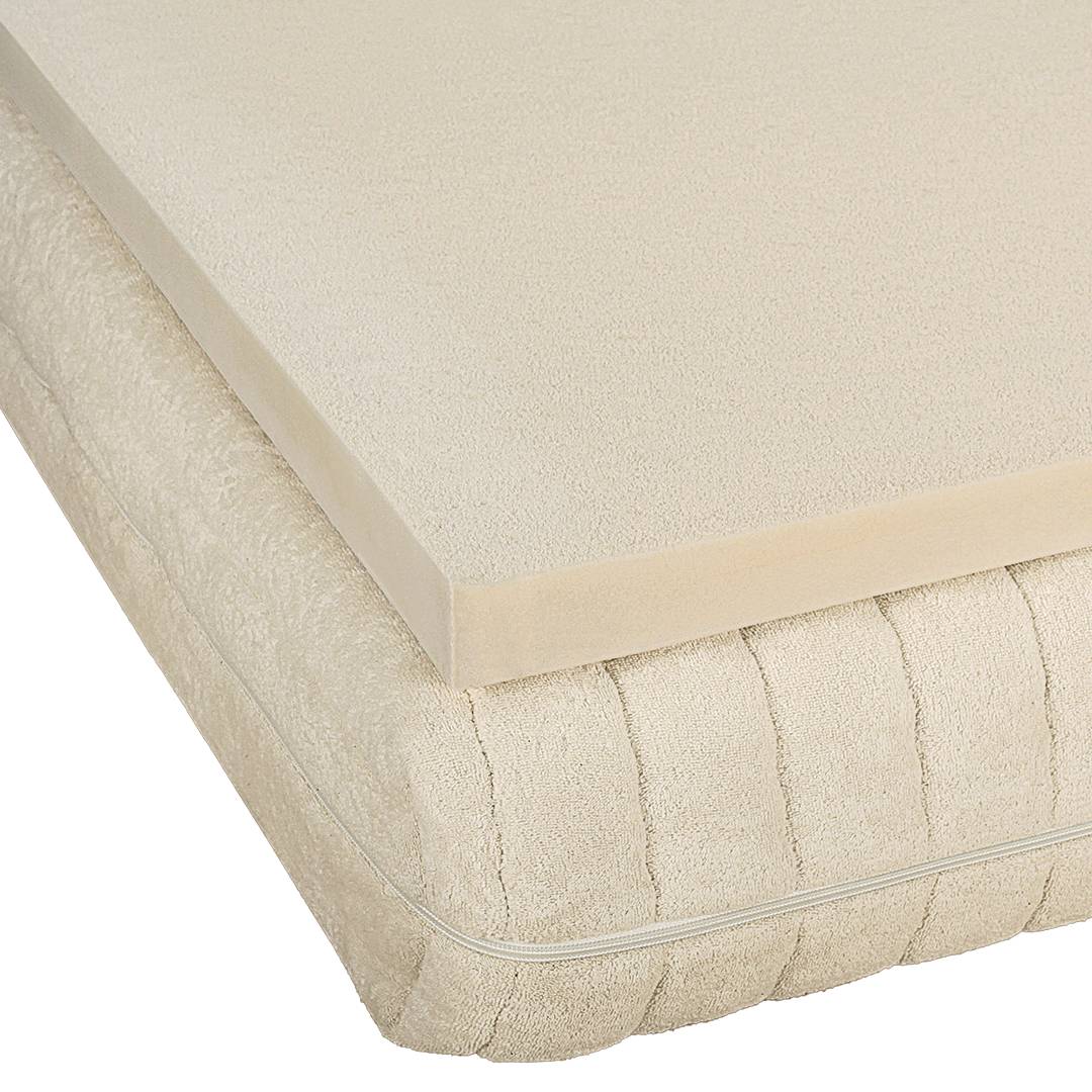 Naturlatex-Matratzenauflage 'Latexplus' | 90x200 cm | soft | Bio-Material | Handgefertigt | ohne Bezug | schadstoffgeprüft | Topper & Matratzenauflagen