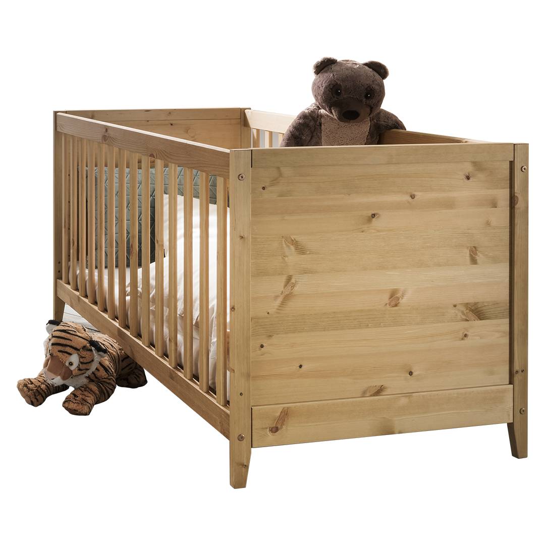 Babybett 'Lucena' | 70x140 cm | Bio-Material | Handgefertigt | schadstoffgeprüft | Baby-Betten