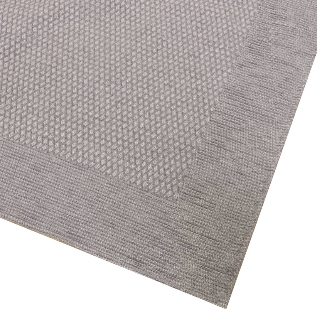 Baumwoll/Schurwoll-Plüschdecke 'Metrico' | 140x200 cm | aqua | Bio-Material | Handgefertigt | schadstoffgeprüft | Wolldecken