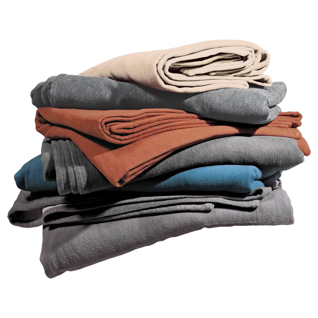 Baumwoll-Plüschdecke 'Cotona-Double' | 140x200 cm | natur | Bio-Material | Handgefertigt | schadstoffgeprüft | Wolldecken