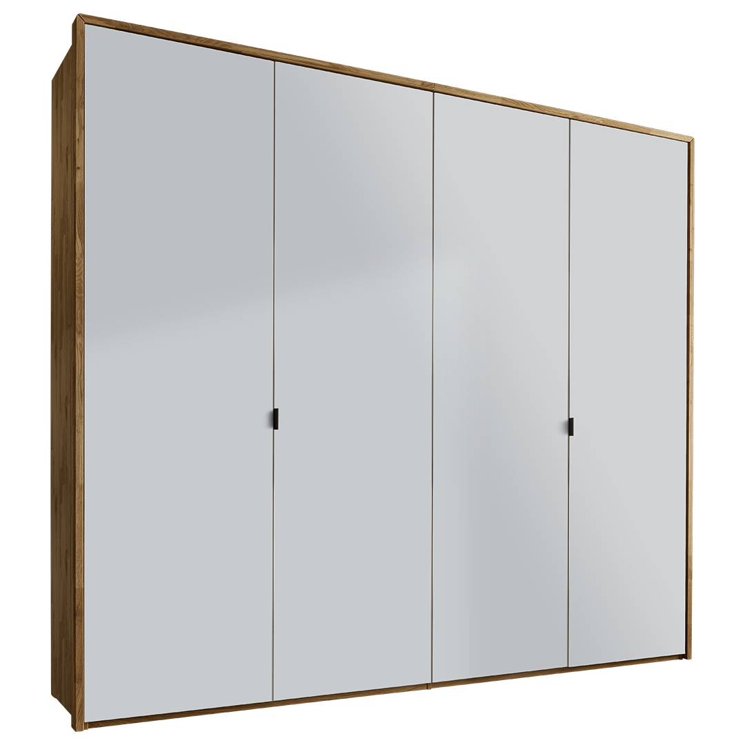 Drehtüren-Kleiderschrank 'Santorino' | Kernbuche | Bio-Material | Handgefertigt | 2-türig | schadstoffgeprüft | Massivholz-Kleiderschränke