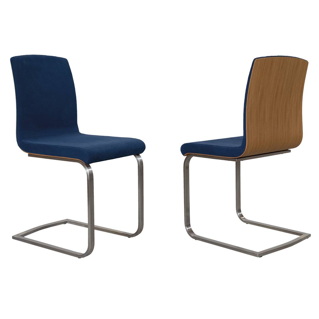 Stuhl 'Auricia' | Kernbuche | dunkelblau | Bio-Material | Handgefertigt | schadstoffgeprüft | Stühle