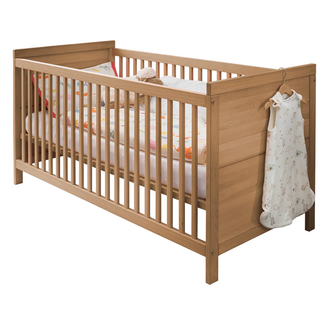 Babybett 'Nenato' | 70x140 cm | Bio-Material | Handgefertigt | schadstoffgeprüft | Baby-Betten