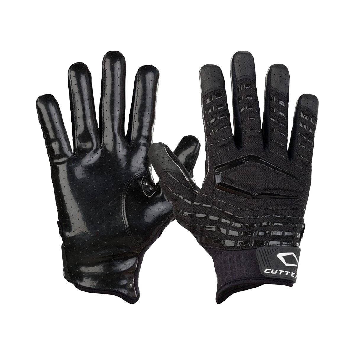 Cutters CG 10620 Gamer 5.0 leicht gepolsterte Football Handschuhe - schwarz Gr.L
