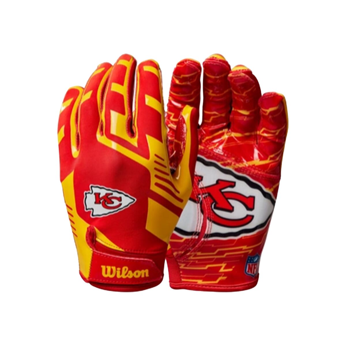 Wilson NFL Stretch Fit Adult Receiver Handschuhe - Team Kansas City Chiefs