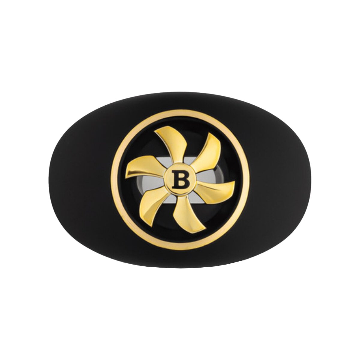 BATTLE Oxygen Spinner Football Mundstück mit Lippenschild - Schwarz/Gold