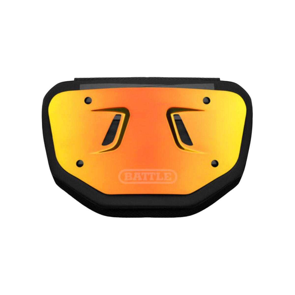 Battle Prism Chrome Football Back Plate, Back Bone - rot-orange