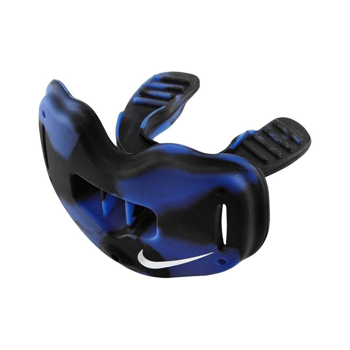Nike Alpha Lip Protector Mouthguard + quick release Strap - schwarz-royal