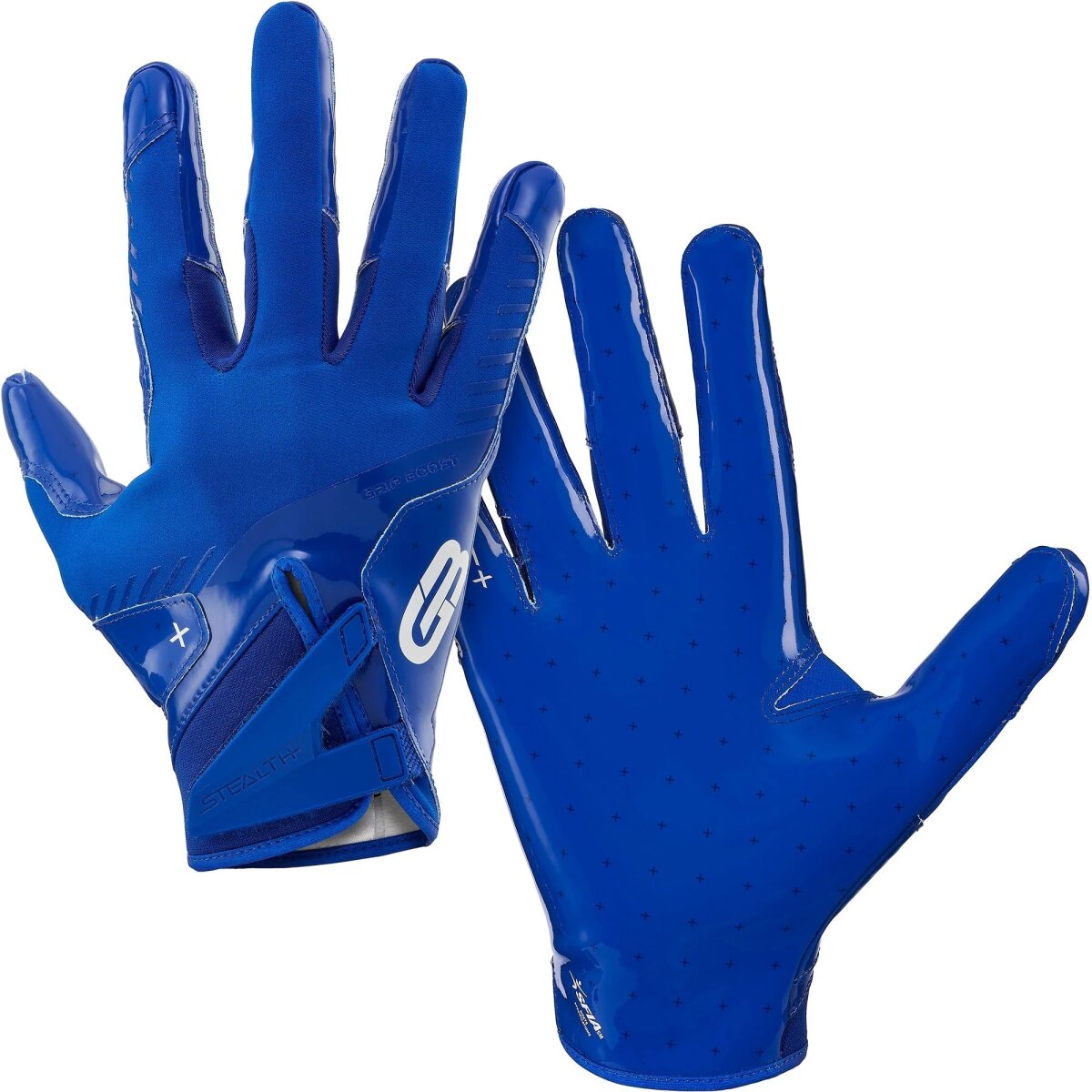 Grip Boost Solid Stealth 6.0 Football Gloves - royal blau Gr.M