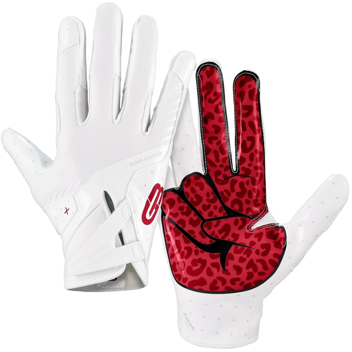 Grip Boost Peace Stealth 6.0 Football Gloves - chrimson Gr.M