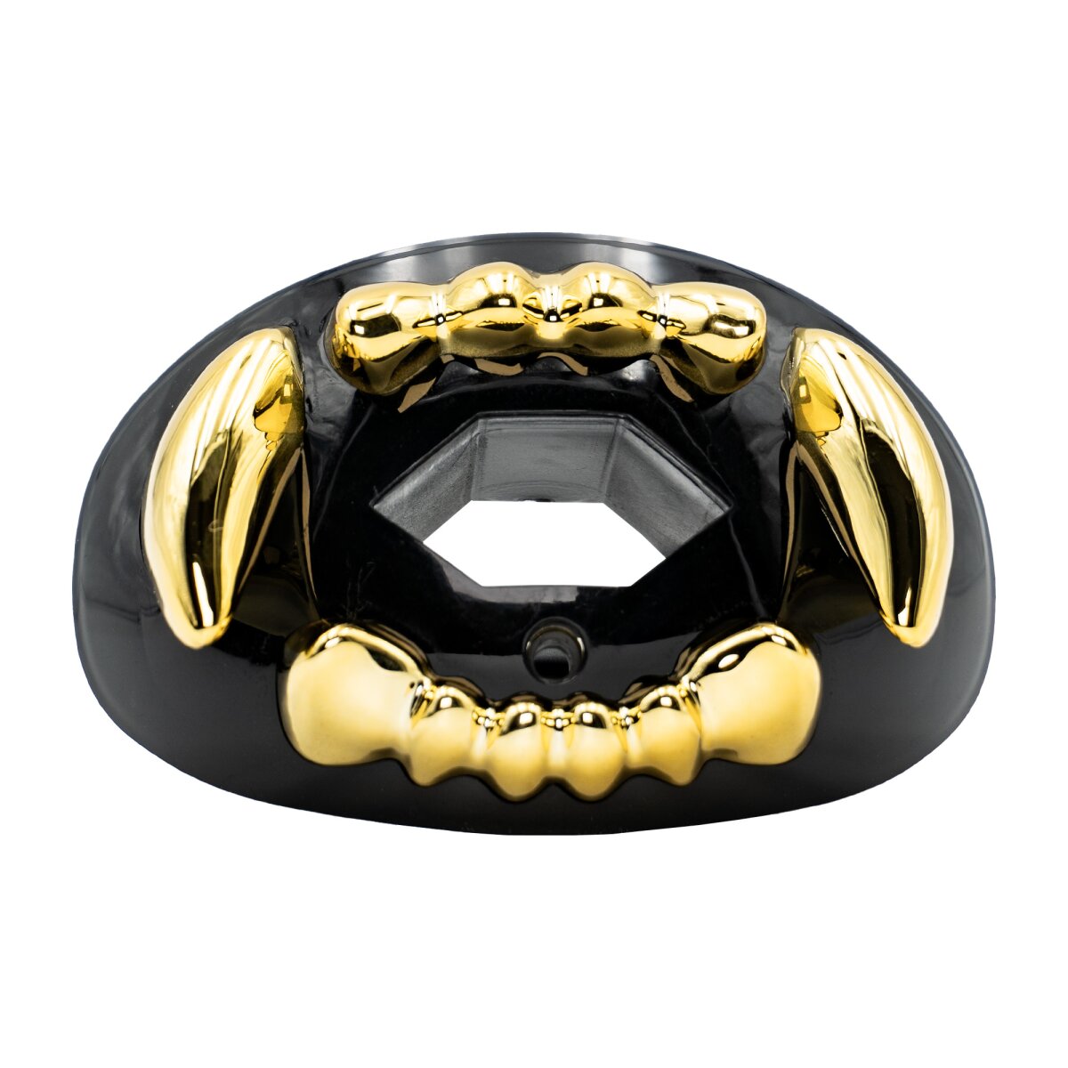 Rookie Goat VentFang 3D Mund-/Lippenschutz, flexibler Strap - vampire fang gold