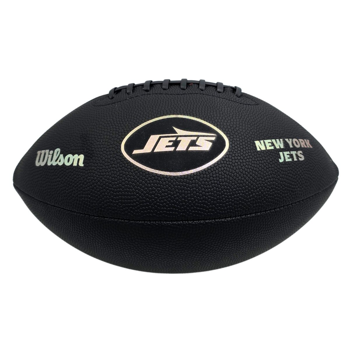Wilson NFL New York Jets Metallic Premiere Football Offizielle Größe 9 - schwarz